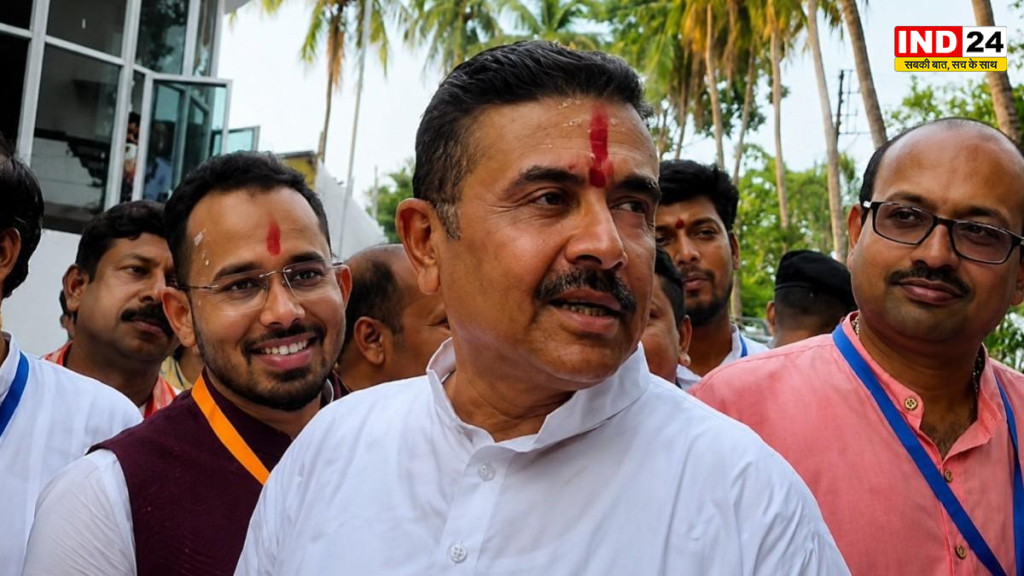 तारकेश्वर पहुंचे मुख्यमंत्री सुवेंदु अधिकारी; ममता बनर्जी के धरने पर कसा तंज, बोले—- 'क्या दुर्दशा है, 150 लोग भी नहीं जुटे'