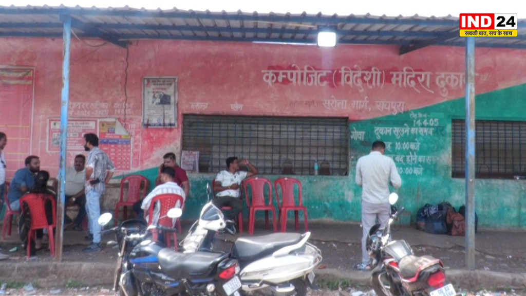 रायपुर के सरोना स्थित विदेशी शराब दुकान में 7 लाख की चोरी, लॉकर और DVR भी ले गए बदमाश