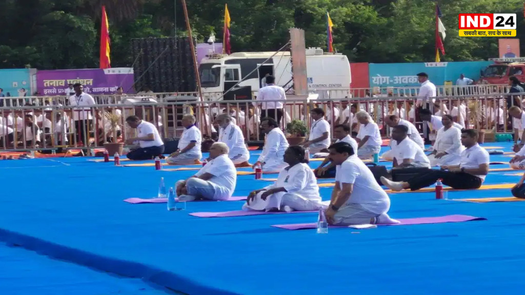 जबलपुर में राष्ट्रपति द्रौपदी मुर्मु, राज्यपाल और सीएम डॉ.मोहन यादव ने किया योग, 5 हजार लोगों ने किया सामूहिक योगाभ्यास