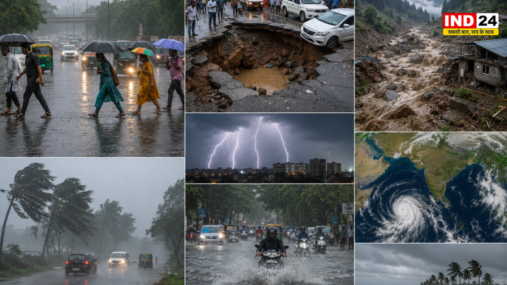 एमपी-यूपी समेत 11 राज्यों में आंधी-बारिश, आगरा में सड़कें धंसीं; जम्मू-कश्मीर में तीन जगह बादल फटे, 4 जून को केरल पहुंचेगा मानसून