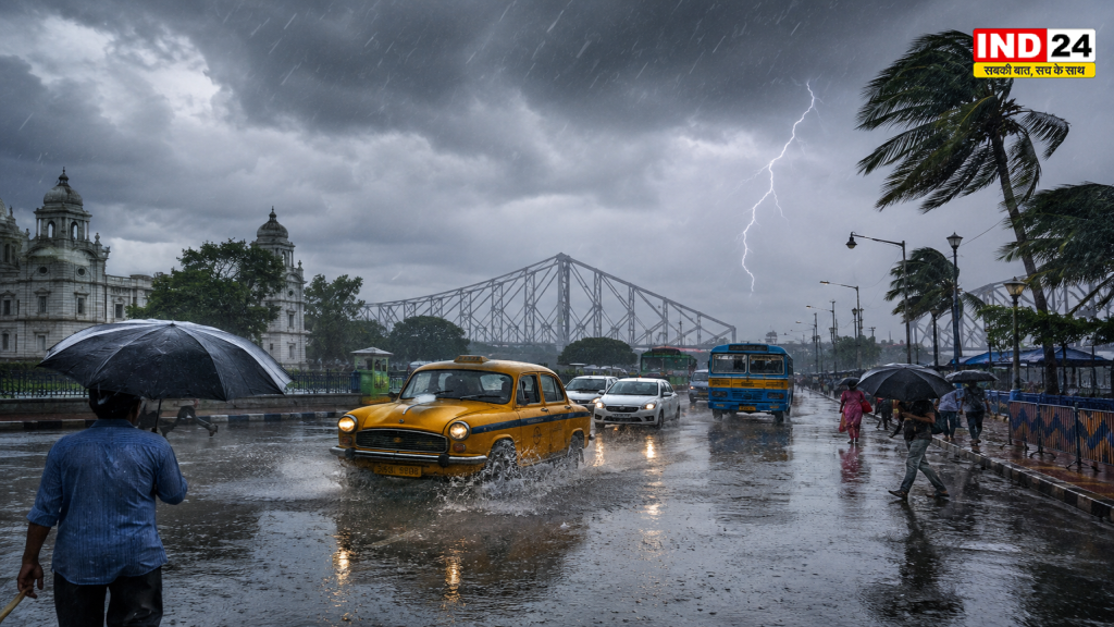 IMD का बड़ा अलर्ट: दक्षिण बंगाल में पूरे सप्ताह आंधी-बारिश, कोलकाता में भारी बारिश के आसार