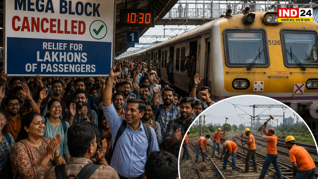 15 घंटे के 'मेगा ब्लॉक' से बच गए लाखों यात्री! ऐन वक्त पर रेलवे ने लिया बड़ा फैसला, सोमवार की भीड़ से पहले मिली राहत