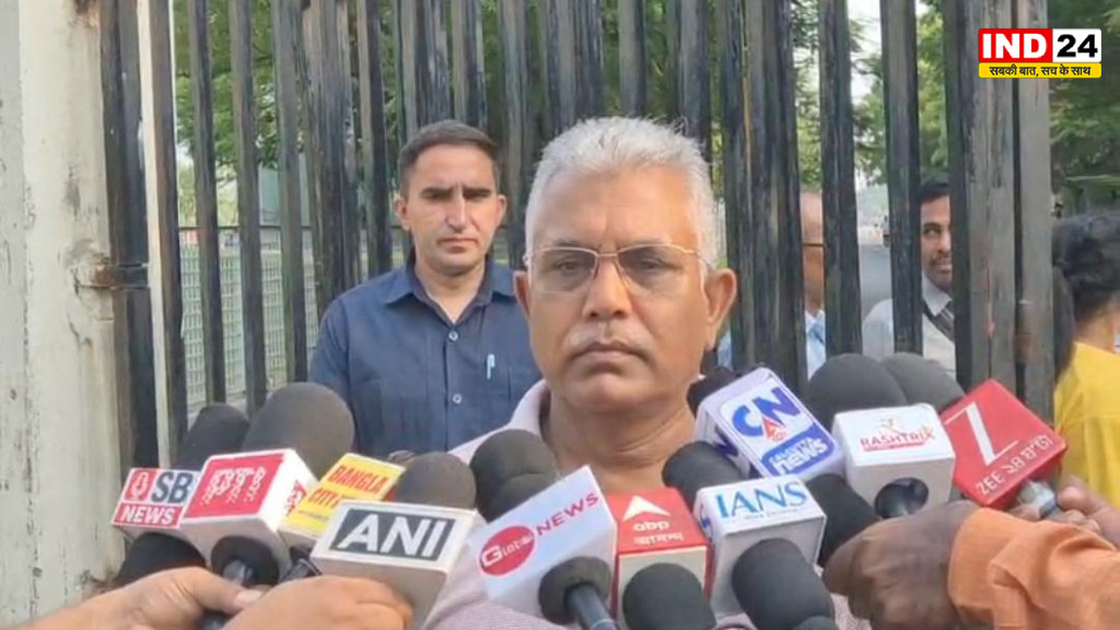 इको पार्क से दिलीप घोष का हमला: तृणमूल पर मुख्यालय से लेकर हाईकोर्ट तक उठाए सवाल, राज्य की कानून-व्यवस्था पर भी निशाना