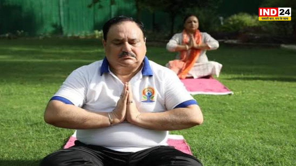योग मानसिक जागृति लाकर मन को अधिक शांत और स्थिर बनाता है - जेपी नड्डा