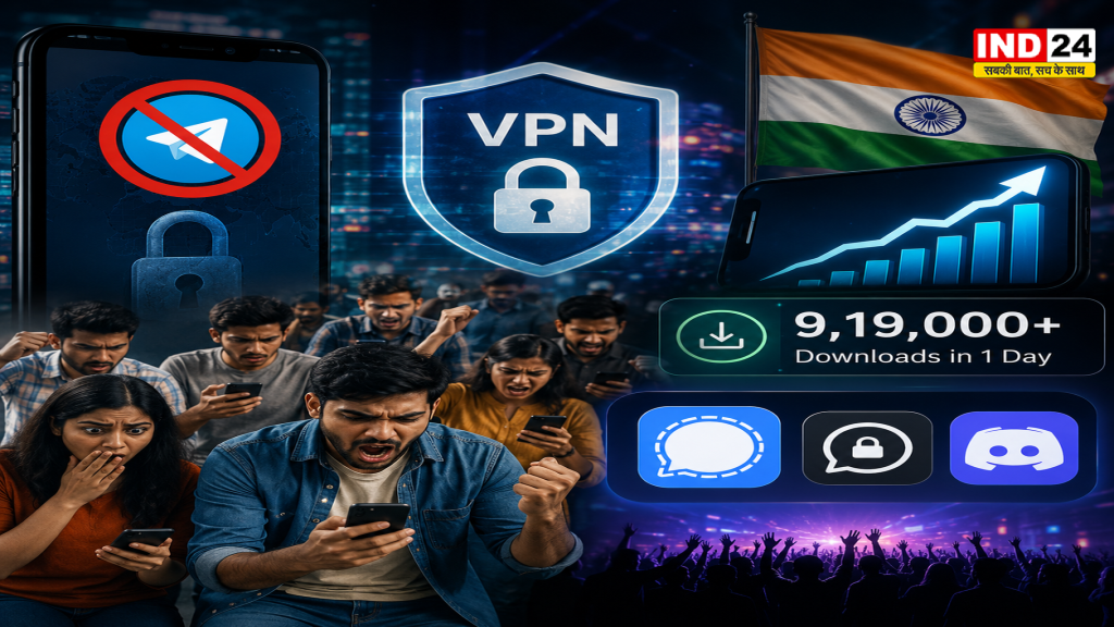 Telegram Ban के बाद क्यों टूट पड़े भारतीय? एक दिन में 9.19 लाख VPN डाउनलोड, WhatsApp नहीं इन ऐप्स को मिला सबसे ज्यादा फायदा