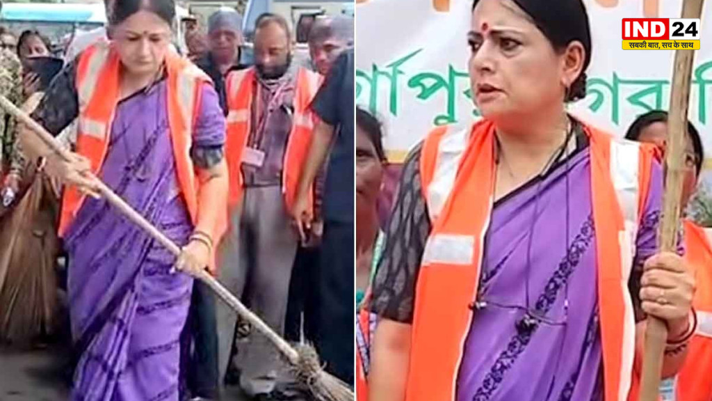 बंगाल में अब सड़क पर गंदगी फैलाई तो खैर नहीं! झाड़ू हाथ में लेकर सड़क पर उतरी मंत्री अग्निमित्रा पॉल, दिया जुर्माने का कड़ा संदेश
