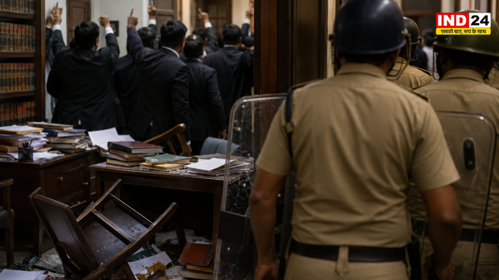 अलीपुर कोर्ट में हंगामा: पूर्व मंत्री अरूप विश्वास के आगमन पर तनाव, वकील गुटों में टकराव