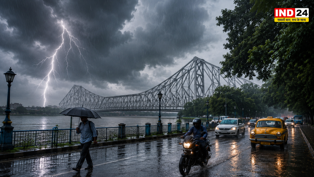 दक्षिण बंगाल में आंधी-बारिश का येलो अलर्ट, उत्तर बंगाल में भारी बारिश और भूस्खलन का खतरा