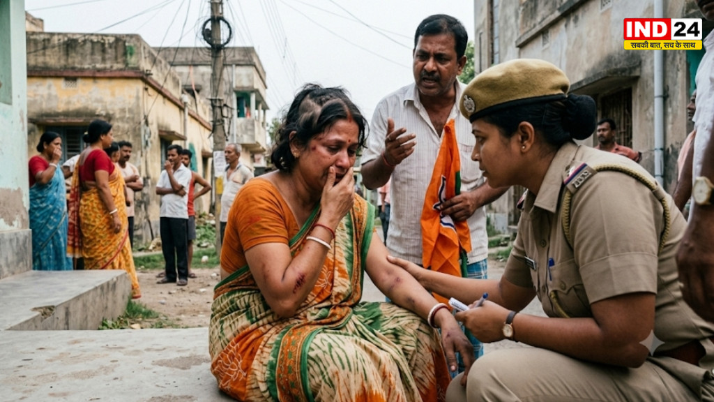 नरेंद्रपुर में महिला भाजपा समर्थक से कथित मारपीट, बाल काटने का आरोप