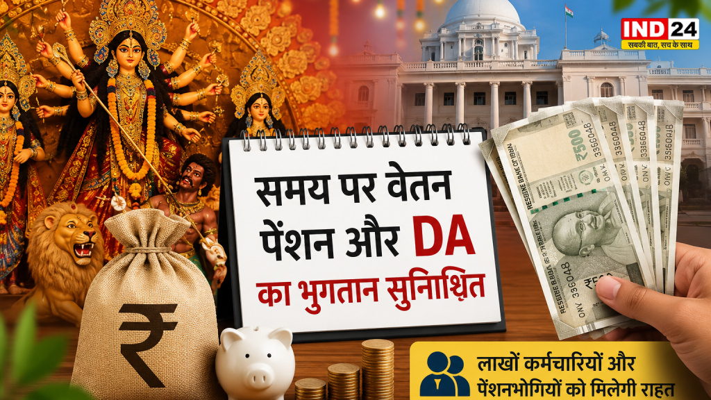 पूजा से पहले सरकारी कर्मचारियों को बड़ी राहत, DA समेत वेतन समय पर देने के निर्देश; मुख्यमंत्री सुवेंदु अधिकारी का बड़ा फैसला