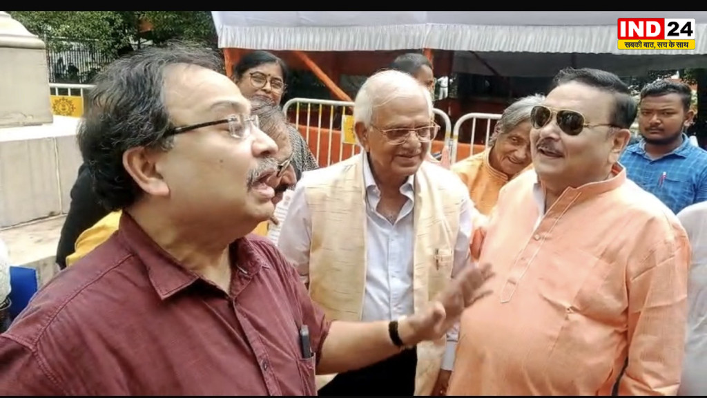 कालीघाट-तृणमूल’ के कार्यक्रम में पहुंचे मदन मित्र, कुनाल घोष का तंज—शारीरिक रूप से उधर, मन अब भी इधर