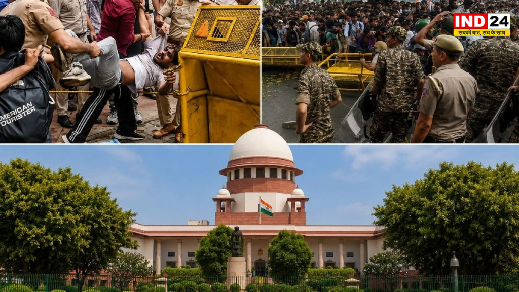 NEET प्रदर्शन में पुलिस के बल प्रयोग पर आज सुप्रीम कोर्ट में सुनवाई, छात्रों की याचिकाओं पर होगी अहम बहस