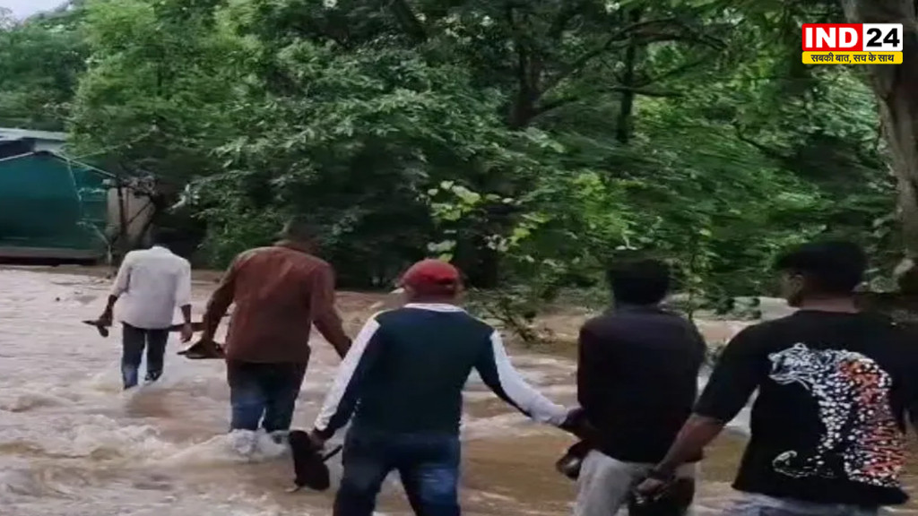 छत्तीसगढ़ में बारिश का कहर, महानदी उफान पर और इंद्रावती खतरे के निशान से ऊपर, गरियाबंद में 9 करोड़ का पुल ढहा