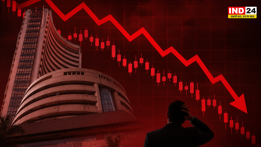 Share Market Today: सेंसेक्स 300 अंक टूटा, निफ्टी 24,100 के नीचे फिसला; ऑटो-बैंकिंग शेयरों में बिकवाली, जानिए बाजार क्यों गिरा?