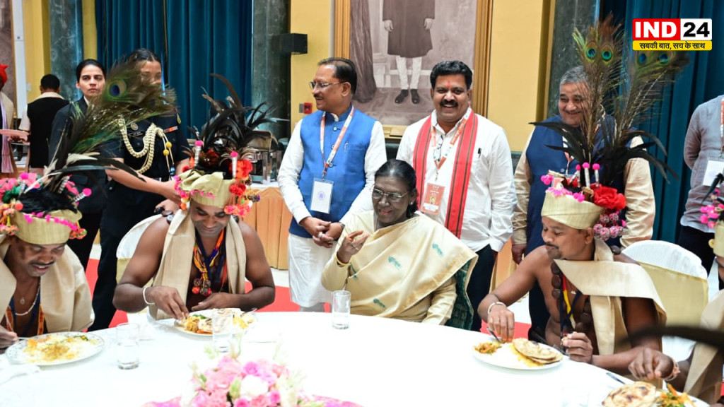 राष्ट्रपति भवन में गूंजा बस्तर का लोकनृत्य, राष्ट्रपति द्रौपदी मुर्मु ने किया आत्मीय स्वागत
