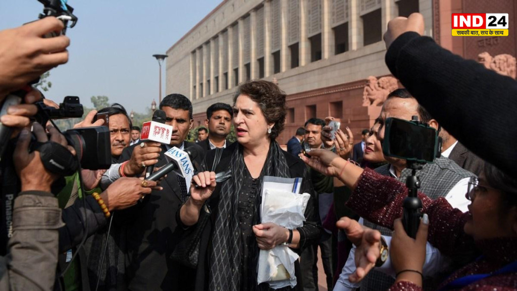 'शांतिपूर्ण विरोध में क्या गलत?' प्रियंका गांधी का केंद्र पर हमला, छात्रों के समर्थन में बोलीं- संसद में हो रहा अलोकतांत्रिक व्यवहार