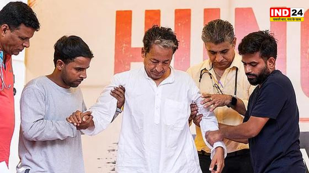सोनम वांगचुक को सफदरजंग अस्पताल में कराया गया भर्ती, पत्नी बोलीं- 'मेरी सहमति के बिना कोई दवा या इलाज न दिया जाए'