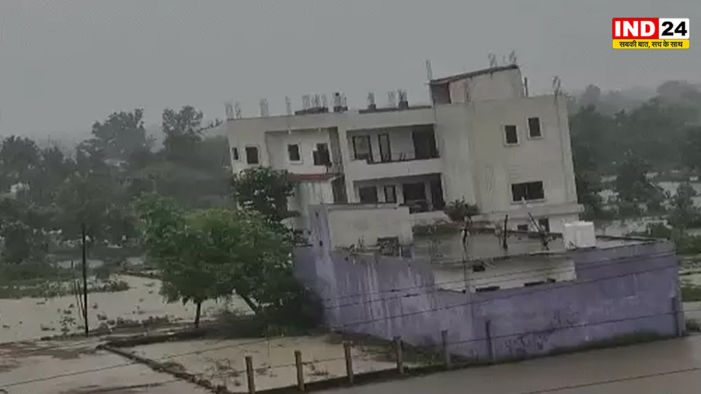 बिलासपुर में 20 साल बाद बाढ़ जैसे हालात, शहर जलमग्न, स्कूल बंद, रेलवे ट्रैक डूबे, 5 ट्रेनें रद्द