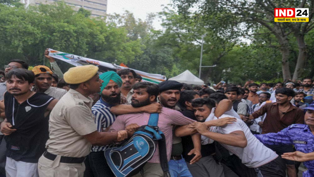 Delhi CJP Parliament March: संसद मार्च के दौरान लाठीचार्ज, कई घायल; संसद मार्ग तक पहुंचे प्रदर्शनकारी