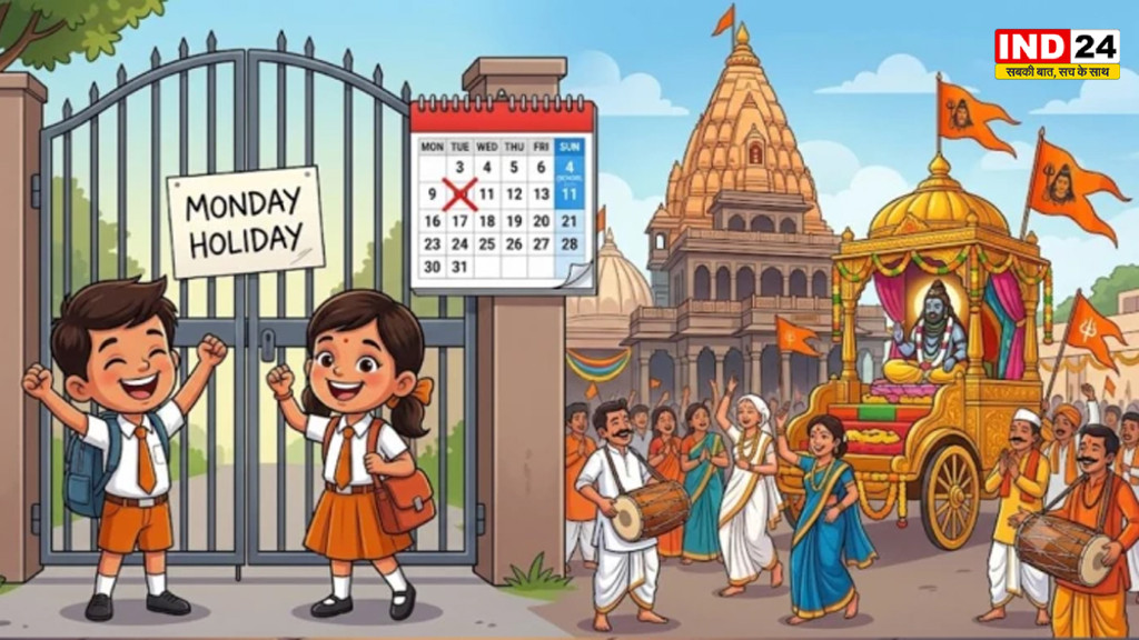 उज्जैन में सावन के दौरान बदला स्कूलों का शेड्यूल, रविवार को लगेंगी कक्षाएं, सोमवार रहेगा अवकाश