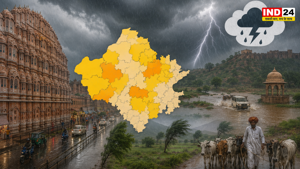 Rajasthan Monsoon Update: 48 घंटे में राजस्थान में दस्तक देगा मानसून! 24 जिलों में अलर्ट, 3 दिन तक अंधड़-बारिश की चेतावनी