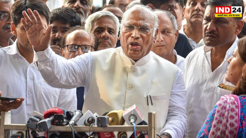 संसद मार्च में छात्रों पर लाठीचार्ज के बाद भड़के खड़गे, बोले- 'सिंहासन खाली करो, जनता आएगी', PM मोदी पर साधा निशाना