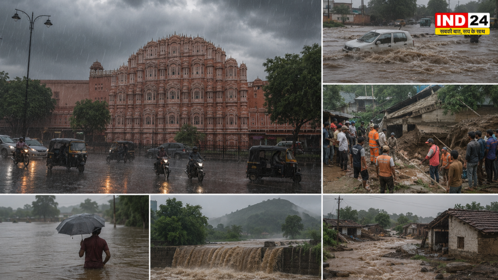 Rajasthan Monsoon Update: राजस्थान में मानसून का कहर, एक हादसे ने छीनी जान; अगले 5 दिन भारी बारिश की चेतावनी