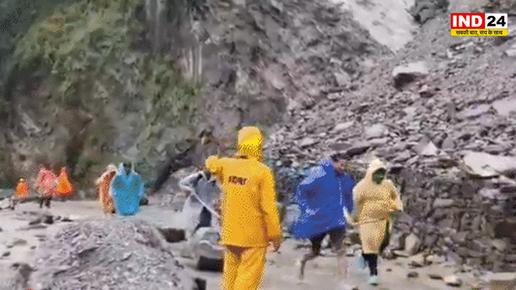बद्रीनाथ-केदारनाथ मार्ग पर भूस्खलन, कई वाहन फंसे, मुंबई में मूसलाधार बारिश