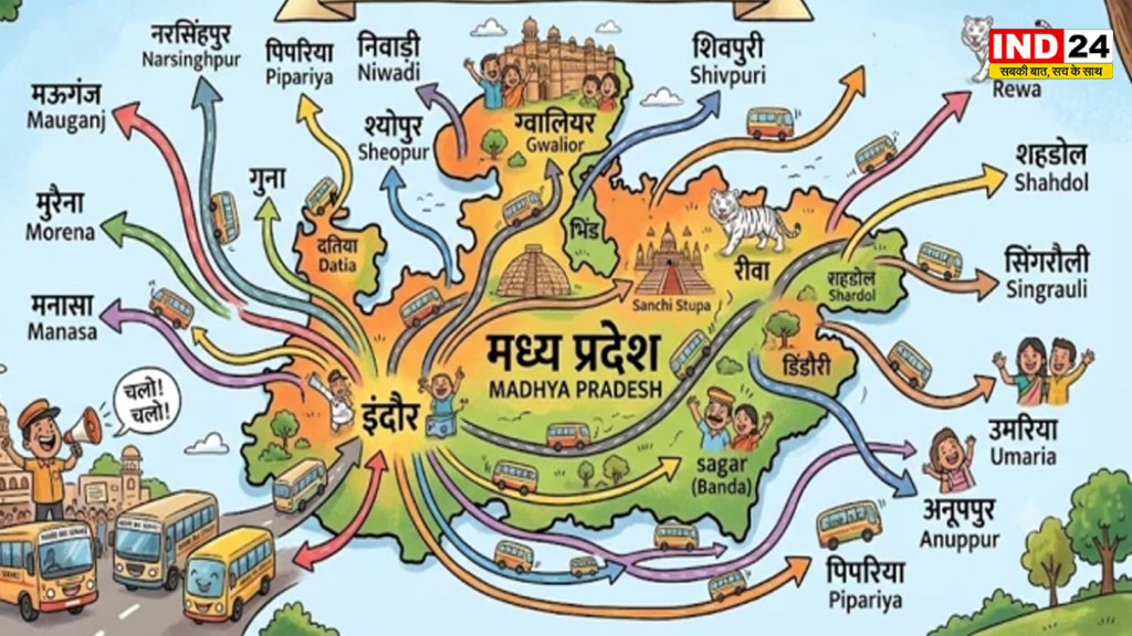 इंदौर से 20 से अधिक शहरों के लिए शुरू होंगी सरकारी लग्जरी बसें, रीवा, मैहर, शिवपुरी समेत कई जिलों को मिलेगा सीधा कनेक्शन