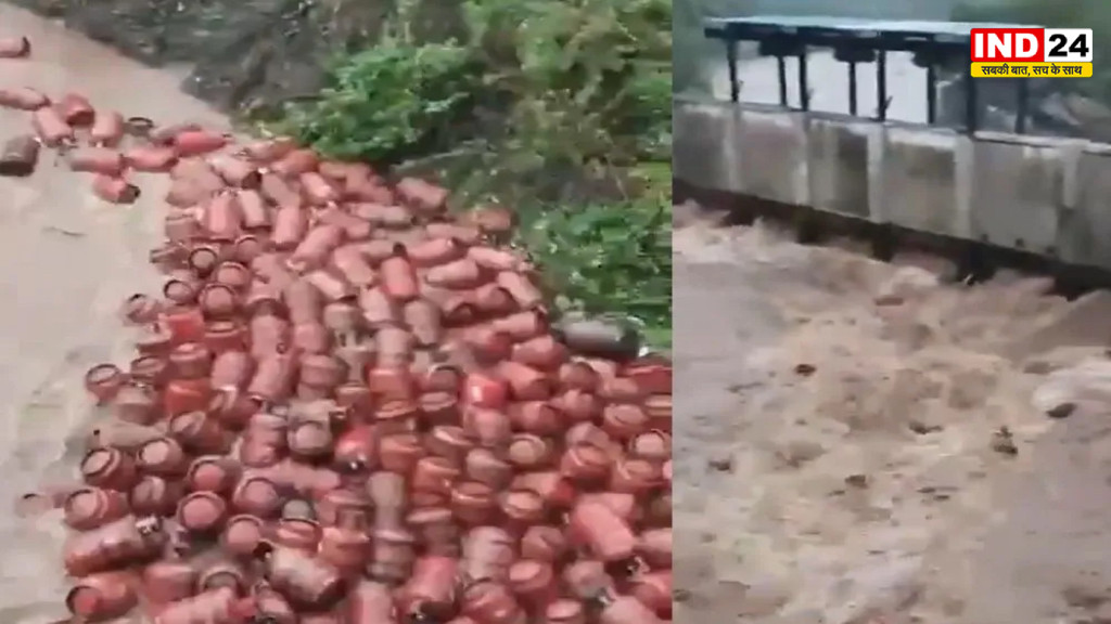 देशभर में बारिश का कहर, महाराष्ट्र में बाढ़ में 3 हजार LPG सिलेंडर बहे, एमपी में युवक नदी में बहा, अजमेर में मकान ढहा