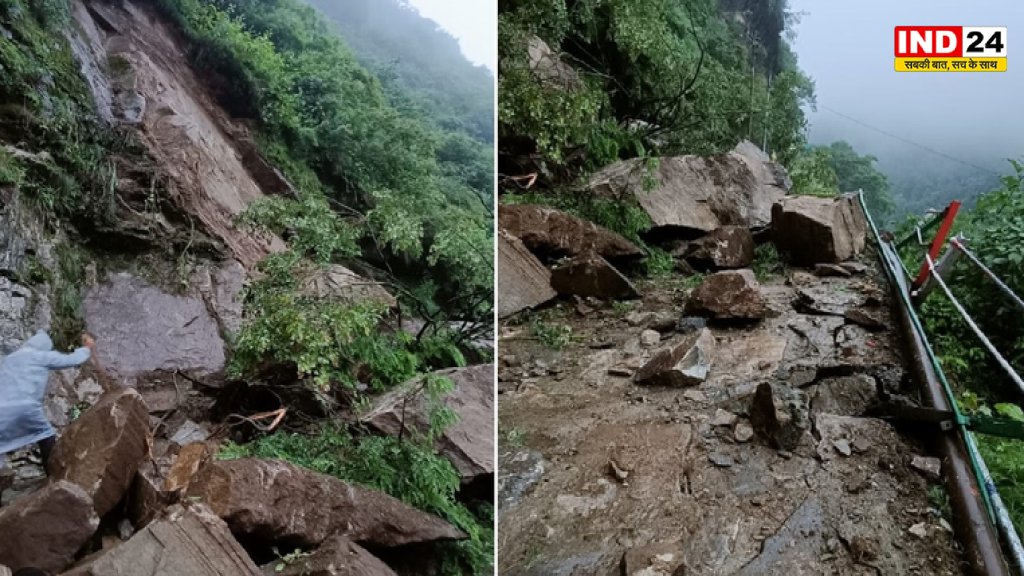 उत्तराखंड में बारिश का कहर: केदारनाथ पैदल मार्ग पर बोल्डर गिरा, मसूरी-दून हाईवे और कर्णप्रयाग मार्ग भी प्रभावित