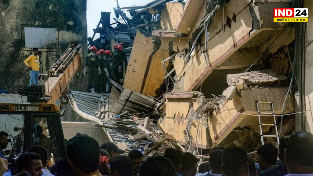 भिवंडी में चार मंजिला इमारत ढही, 2 की मौत; कई लोगों के मलबे में दबे होने की आशंका, युद्धस्तर पर रेस्क्यू जारी
