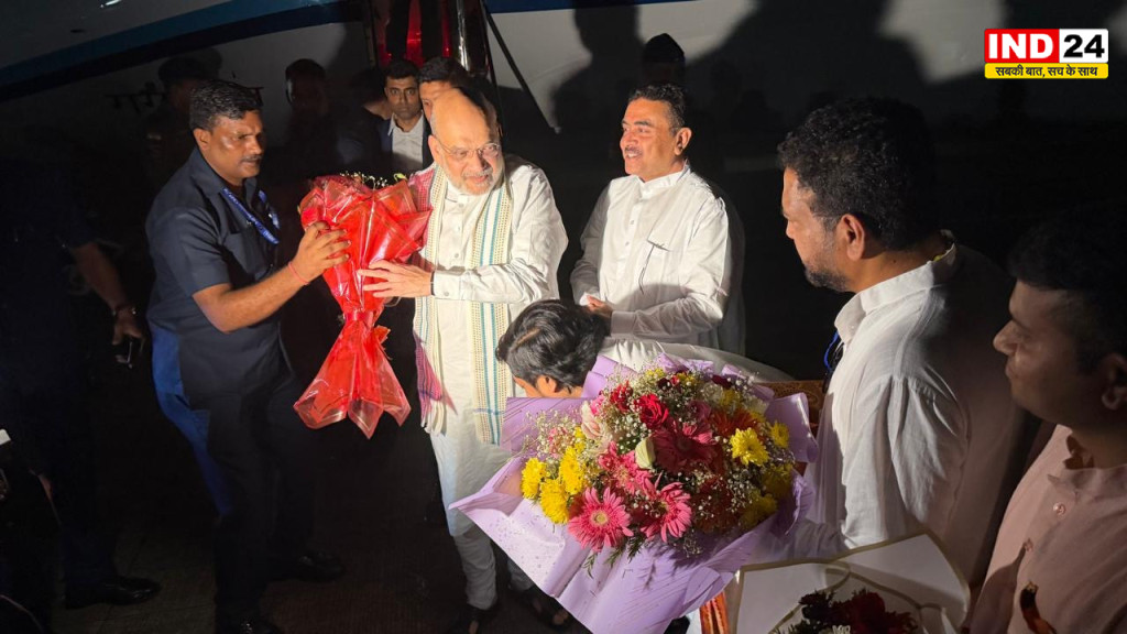 उत्तर बंगाल पहुंचे अमित शाह, भव्य स्वागत के बीच विकास और सुरक्षा के संकल्प का संदेश