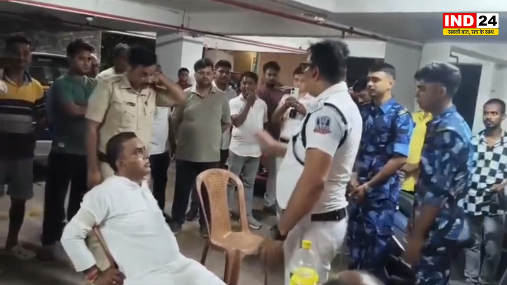 न्यू टाउन में बीजेपी नेता पर अंडा थेरेपी: फ्लैट कब्जाने के आरोप में हंगामा, पुलिस हिरासत में आरोपी वरुण विश्वास
