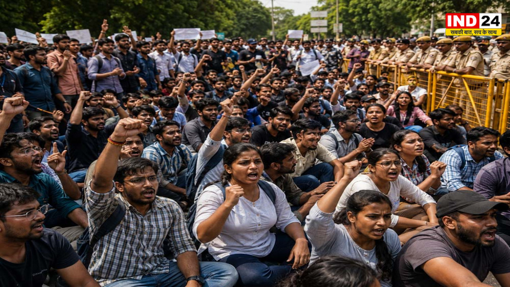 NEET पेपर लीक और बेरोजगारी को लेकर आज CJP का संसद मार्च, जंतर-मंतर पर जुटे छात्र; दिल्ली में सुरक्षा कड़ी