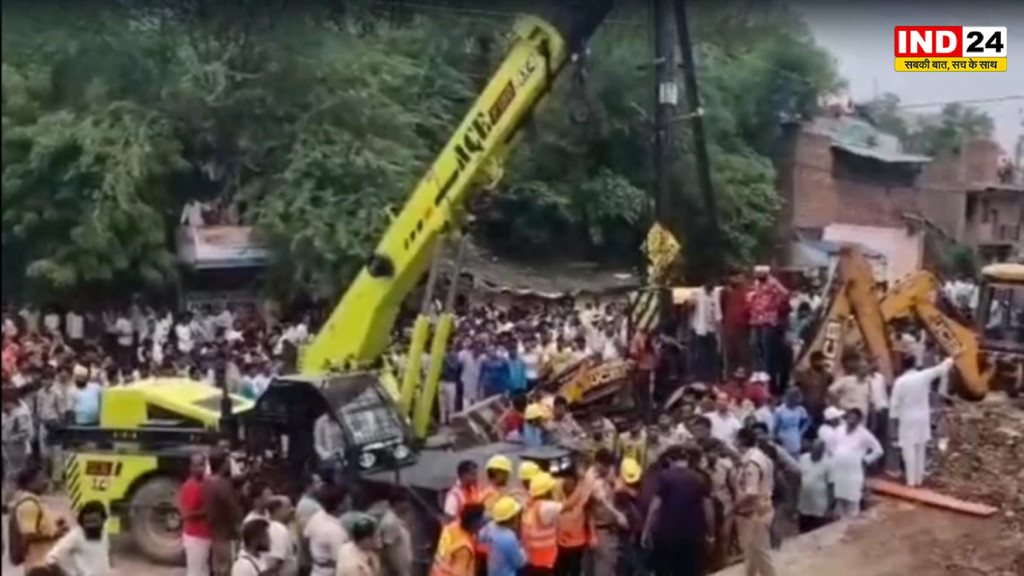 ग्वालियर में दर्दनाक हादसा, 15 फीट ऊंची दीवार गिरने से चाय का ठेला लगाने वाली महिला की मौत, 2 घायल, मलबे में दबे लोगों की तलाश जारी