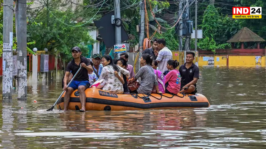 असम में बाढ़ का कहर जारी, मौत का आंकड़ा 75 पर पहुंचा, अमित शाह ने सीएम हिमंत से की बात, पीड़ित परिवारों के लिए विशेष राहत पैकेज का ऐलान