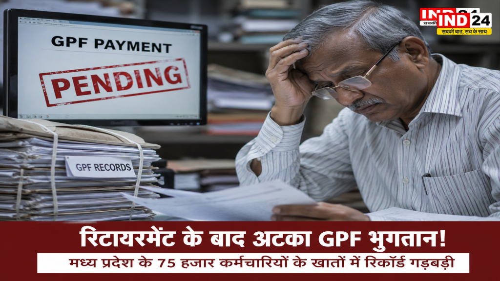 MP GPF News: रिटायरमेंट के बाद अटका GPF भुगतान! मध्य प्रदेश के 75 हजार कर्मचारियों के खातों में रिकॉर्ड गड़बड़ी, वित्त विभाग अलर्ट