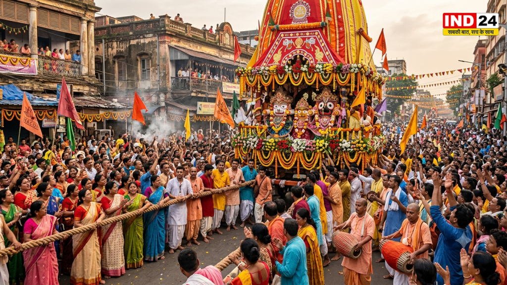 16 जुलाई को निकलेगी 55वीं कोलकाता रथयात्रा, भक्ति, आस्था और विश्व शांति के संदेश से गूंजेगा पूरा शहर