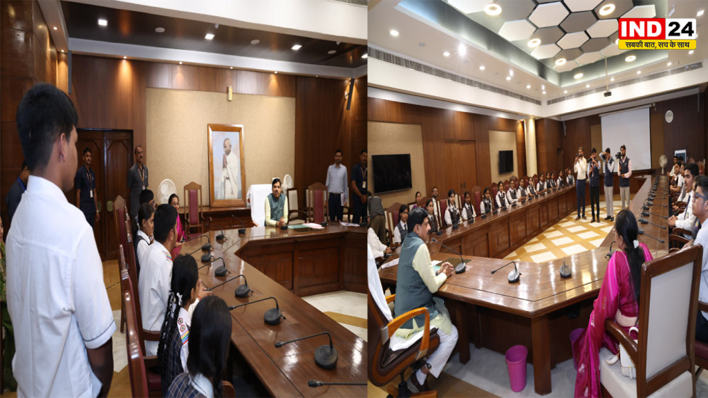 विधानसभा पहुंचे आगर-मालवा और जबलपुर के मेधावी छात्र, CM डॉ. मोहन यादव बोले- ‘यही हैं भारत के उज्ज्वल भविष्य के निर्माता’