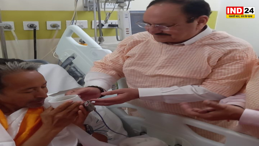सोनम वांगचुक ने 27वें दिन भूख हड़ताल खत्म की,जेपी नड्डा आधी रात मेदांता पहुंचे, जूस पिलाया