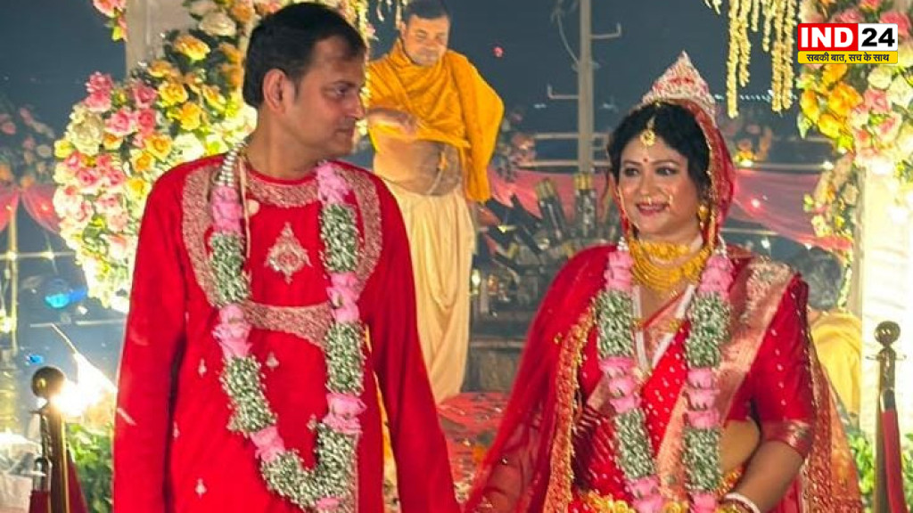 भाजपा नेता शंकुदेव पंडा ने पत्रकार संग रचाई शादी, गोधूलि बेला में लिए सात फेरे