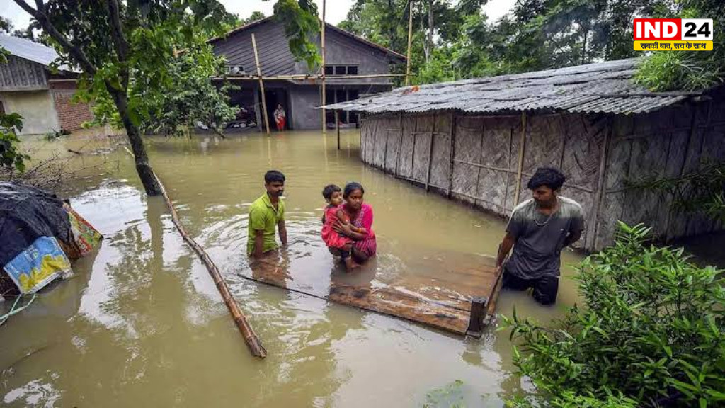 असम में बाढ़ से भीषण तबाही, मरने वालों की संख्या बढ़कर हुई 68