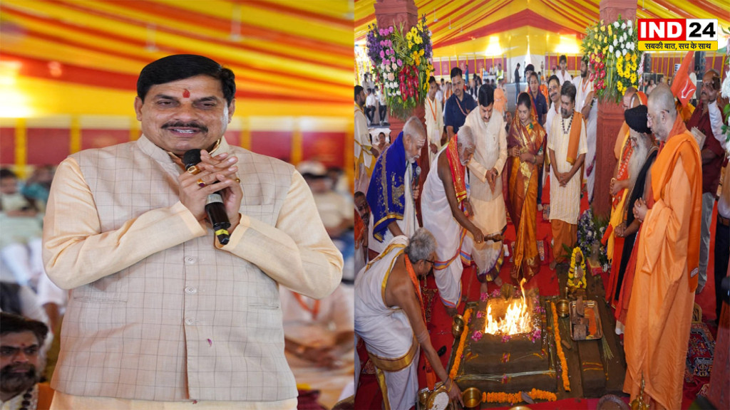 ओंकारेश्वर में ‘पञ्चायतन मंदिर’ का शिलान्यास, CM डॉ. मोहन यादव बोले- सनातन एकता का संदेश जन-जन तक पहुंचाएगी ‘एकात्म यात्रा’