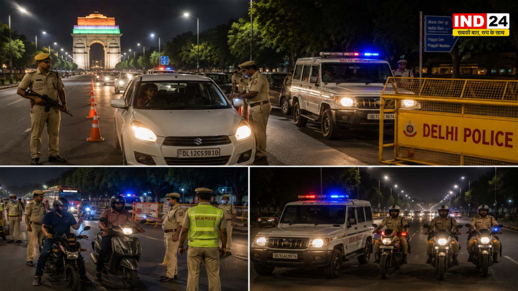 Delhi High Alert: 15 अगस्त से पहले रात में मेगा चेकिंग, 11 से 2 बजे तक सड़कों पर पुलिस का पहरा