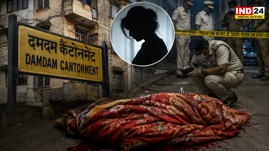 दमदम कैंटोनमेंट में किराए के मकान से 32 वर्षीय महिला का कंबल में लिपटा मिला खून से लथपथ शव, हत्या की आशंका