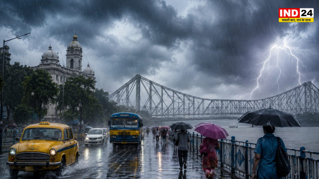 बंगाल में मानसून की रफ्तार: 3 अगस्त को कोलकाता समेत कई जिलों में 'येलो अलर्ट', उत्तर बंगाल में भारी बारिश की चेतावनी