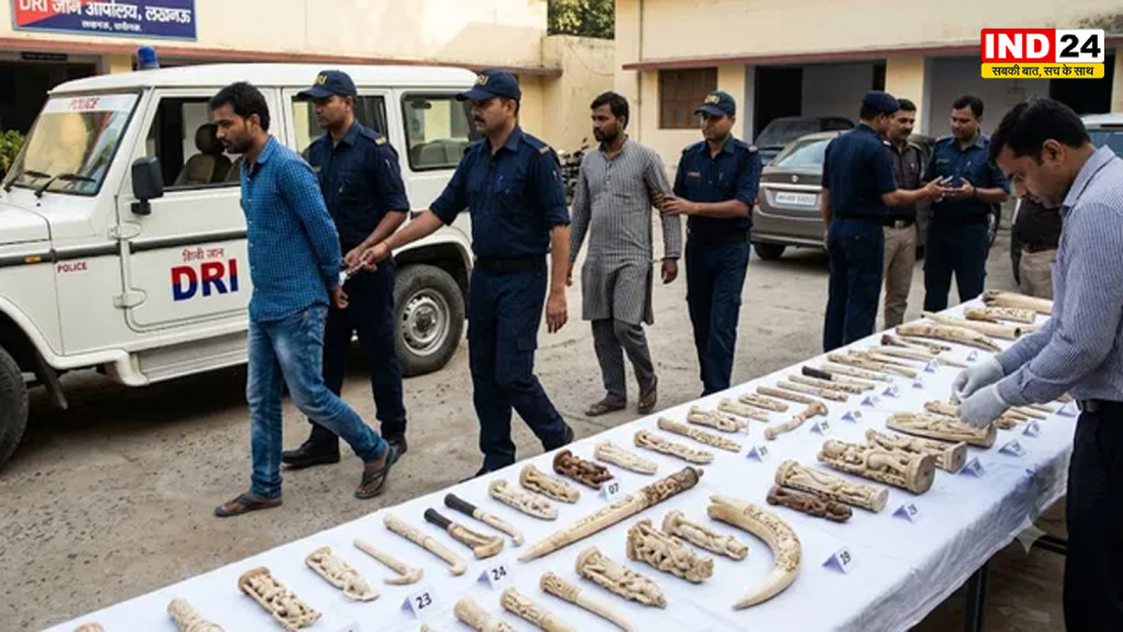 हाथी दांत की 54 बेशकीमती कलाकृतियों के साथ 4 तस्कर गिरफ्तार, करोड़ों की कीमत का अनुमान