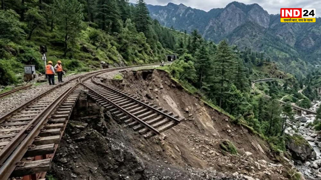 Himachal Weather: भारी बारिश से कालका-शिमला रेल लाइन हवा में लटकी, कई ट्रेनें रद्द; शिमला-सोलन में तबाही