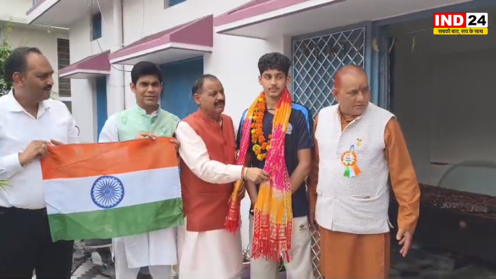 डोईवाला के आदित्य रावत ने राष्ट्रीय नौकायन प्रतियोगिता में जीता गोल्ड, विधायक ने किया सम्मानित